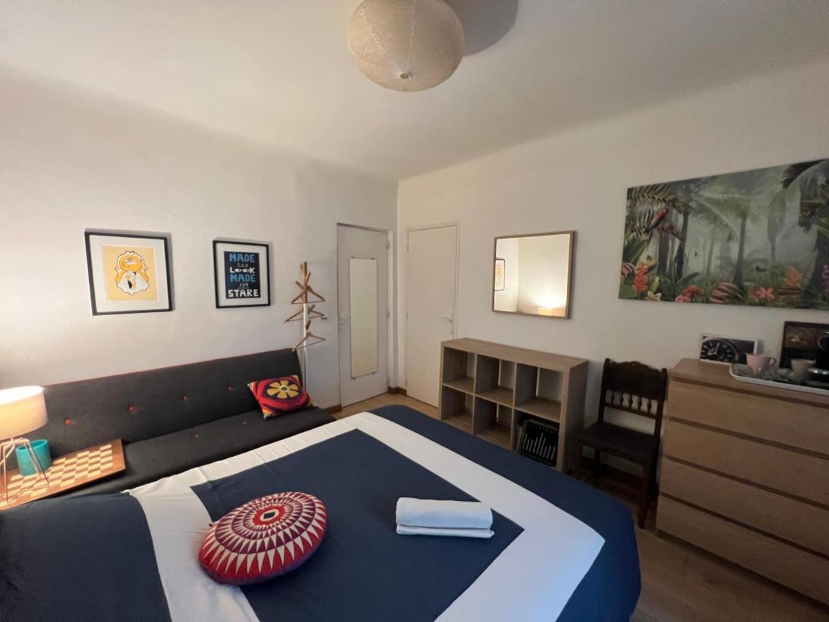Lit Queen Size, 3Mn Beach Biarritz Buitenkant foto